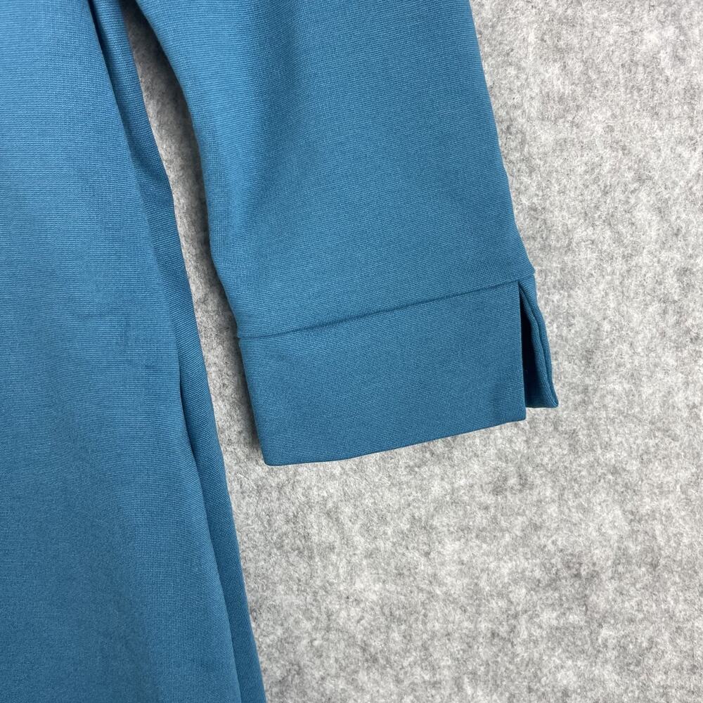 Kettlewell Dress Womens Large Teal Long Sleeve Midi Stretch Classic Career - Picture 12 of 14